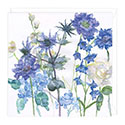 Card Sea Holly and Larkspur